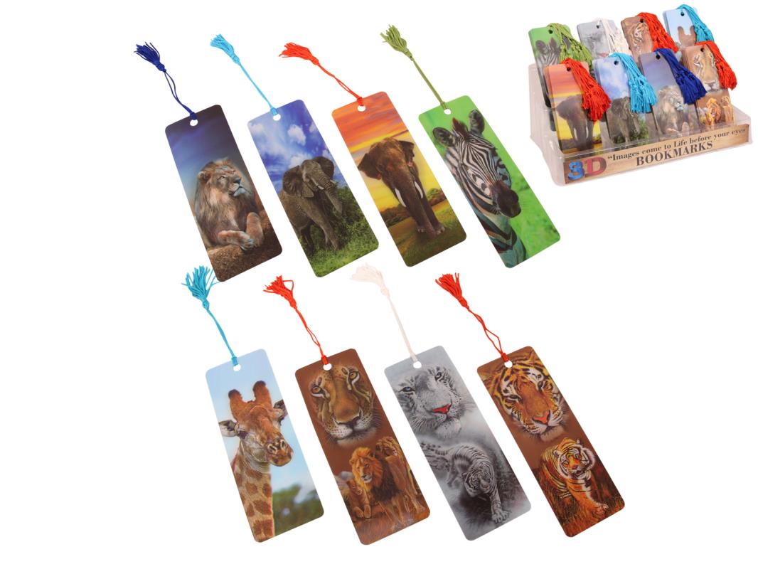 15CM 3D ZOO BOOKMARK 8 ASSTD (IN DISPLAY)