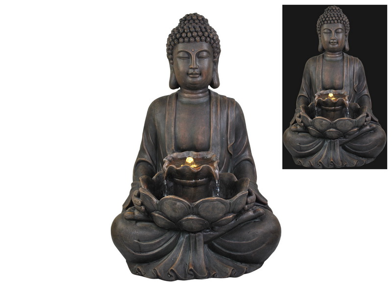 72CM OUTDOOR RULAI BUDDHA FOUNTAIN WITH LIGHT