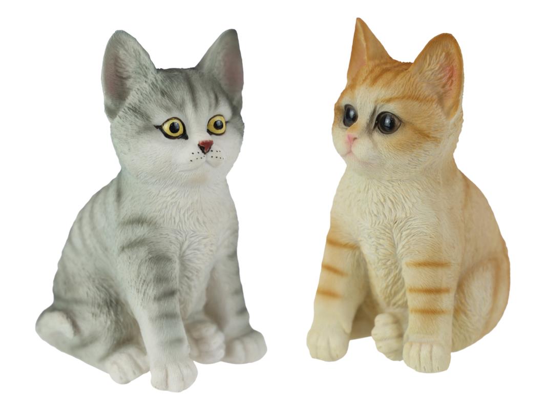 18cm Sitting Cat 2 Asstd