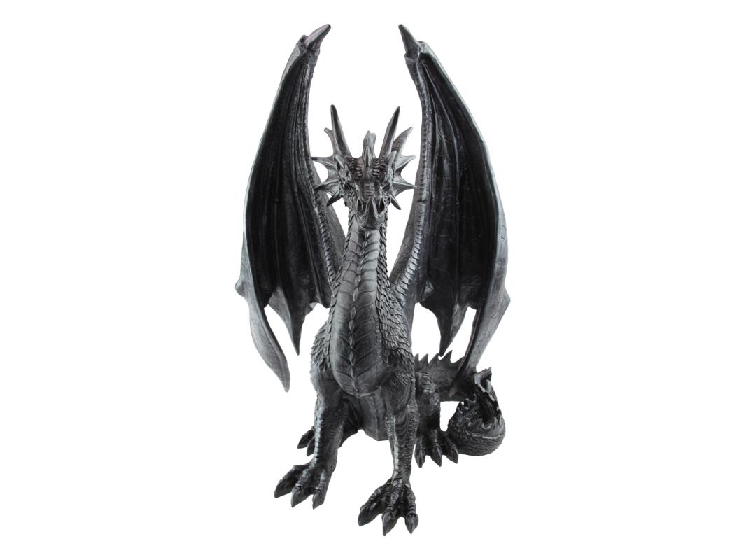 51cm Standing Black Dragon