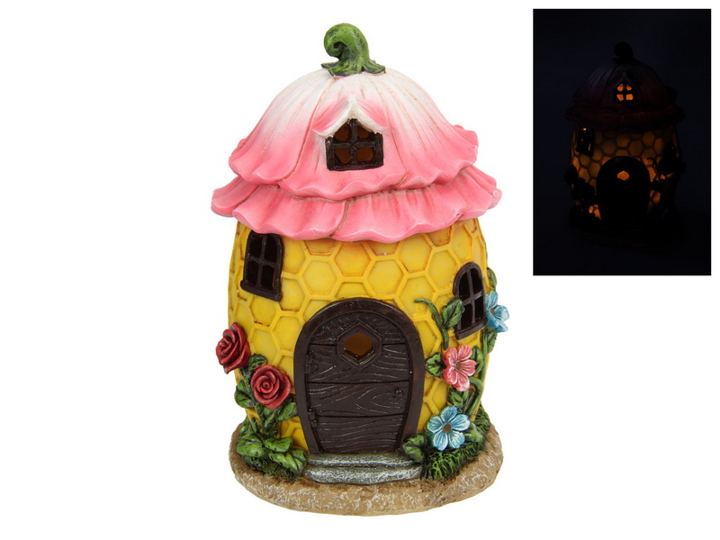 19cm Fairy Garden Honeycomb Solar House