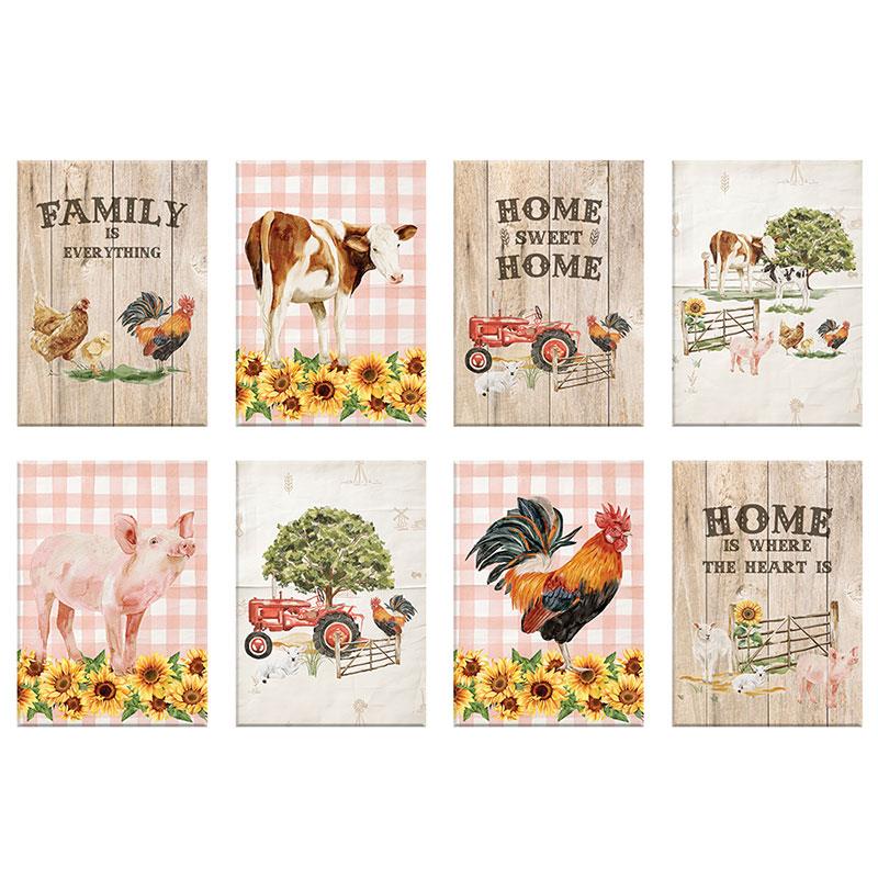 Magnet Display Pack with Farmyard Design 8 Asstd (48=Free Display)