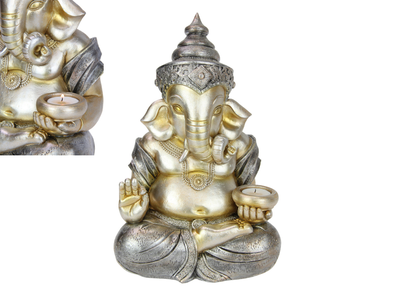 32cm Ganesh with Tealight Offering