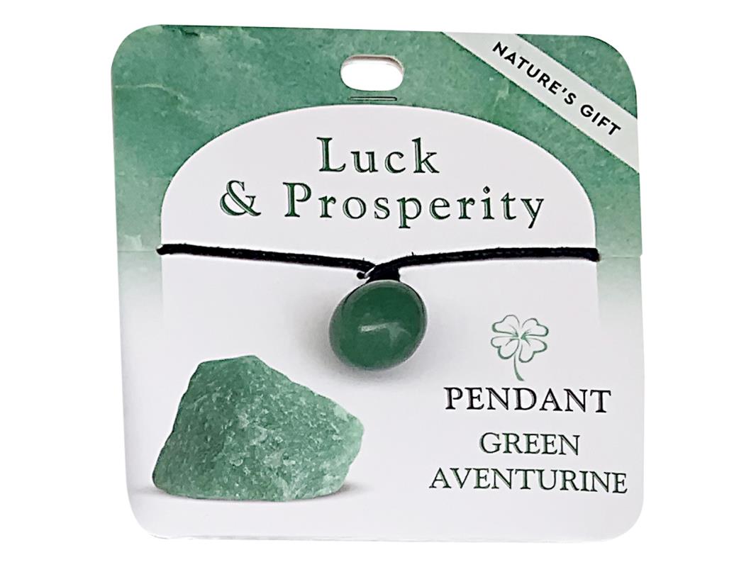 Wellness Gemstone Pendant Green Adventurine