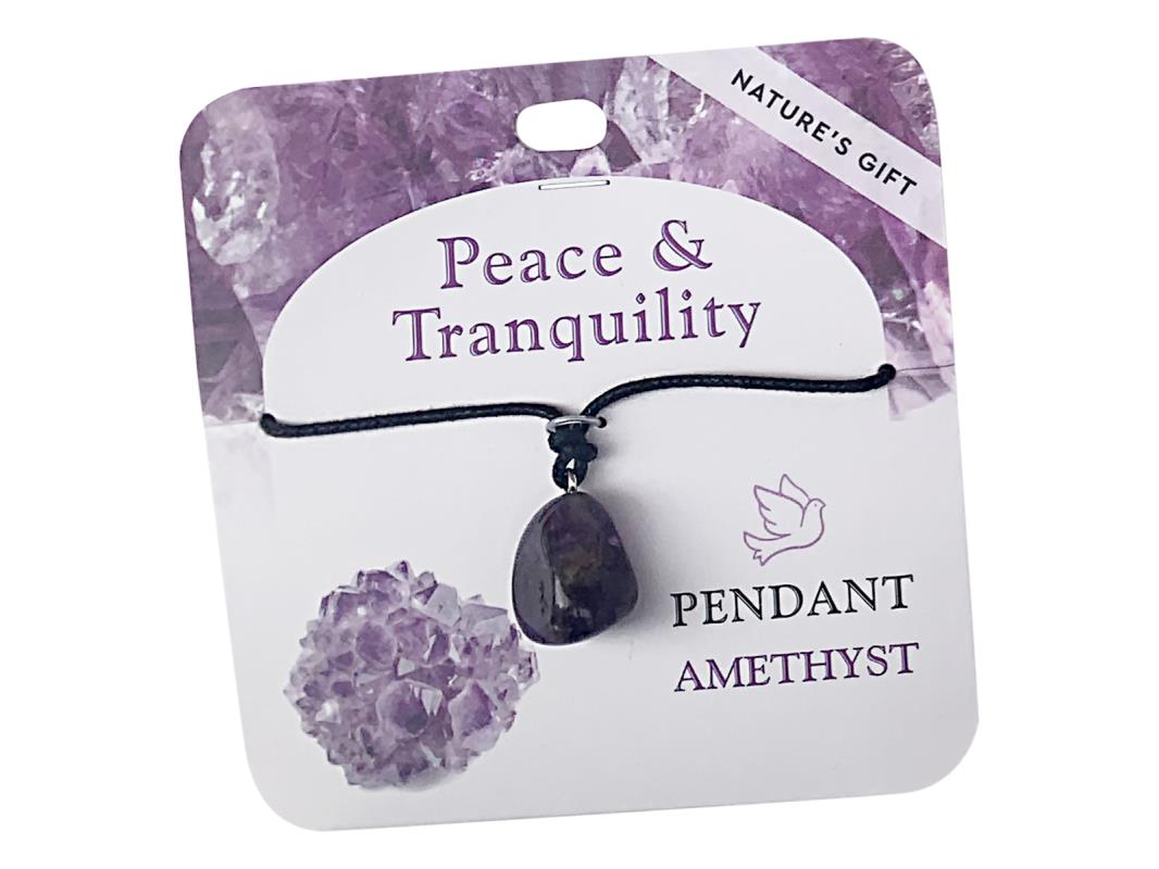 Wellness Gemstone Pendant Amethyst