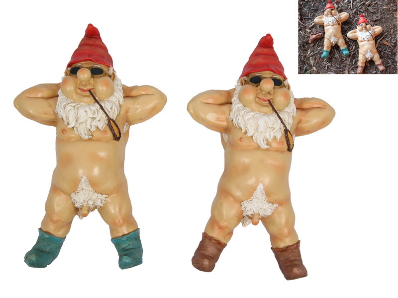 27CM NUDIST GARDEN GNOME