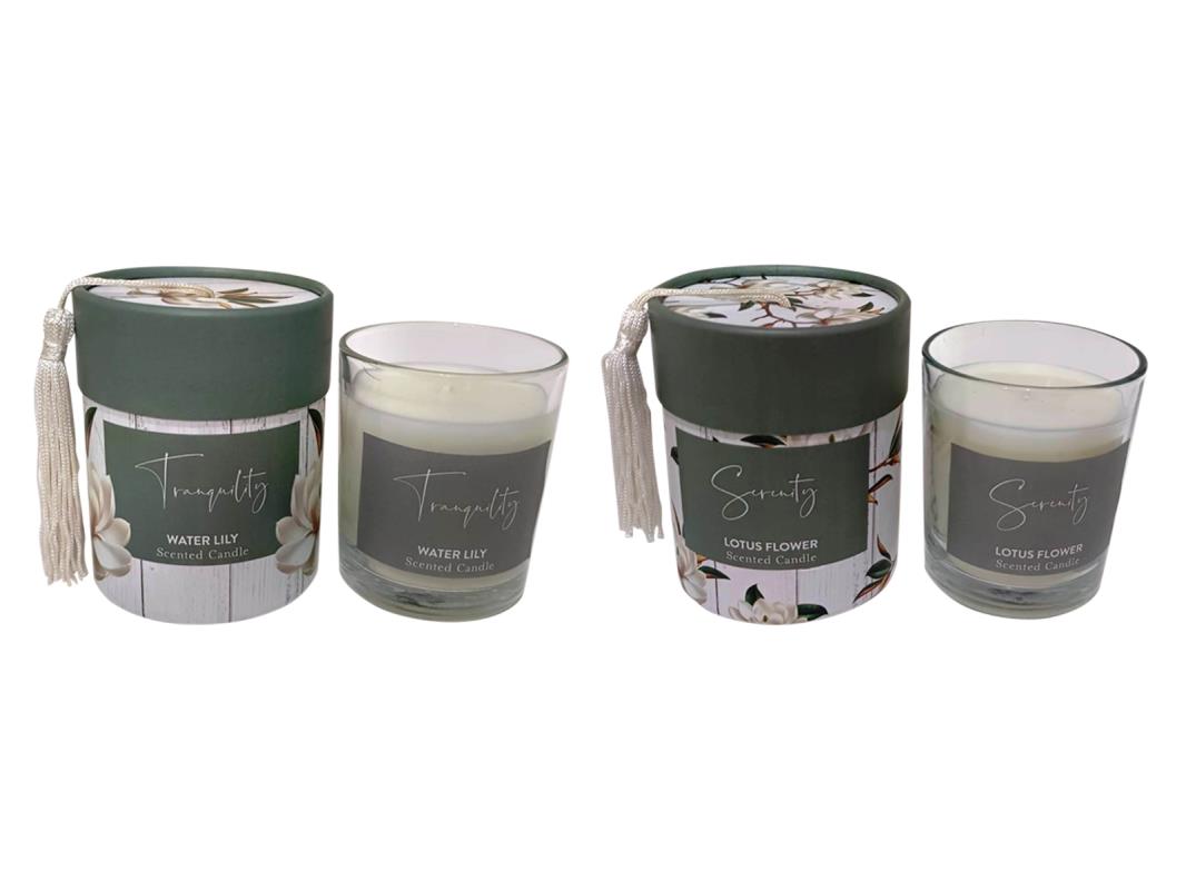 200 gram Candle in Gift Box with Magnolia Design by Kelly Lane