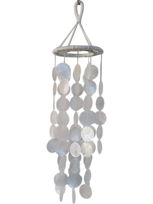 70cm Hanging Macrame with White Capiz Shell Design
