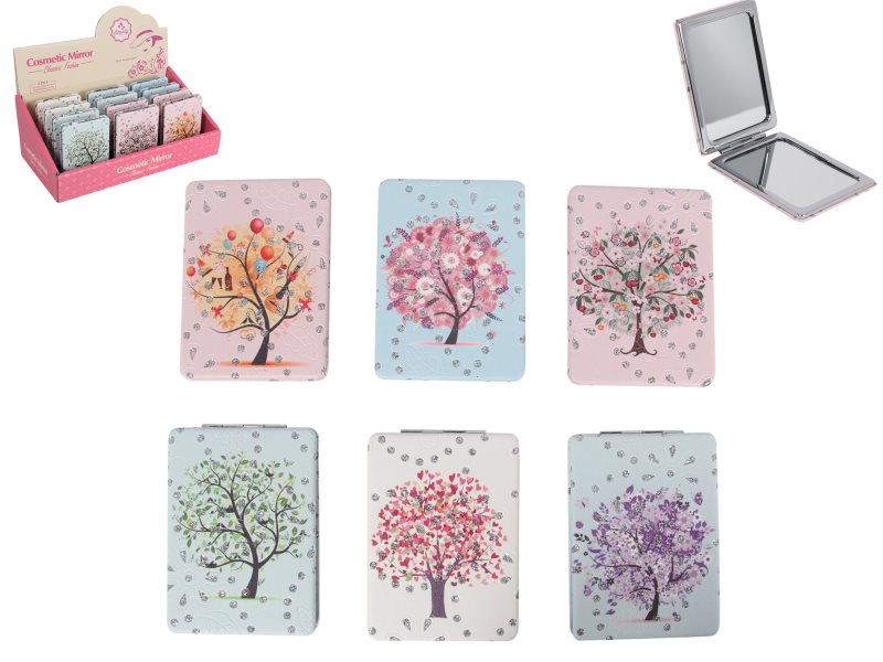 6X8.5CM COMPACT MIRROR TREE OF LIFE 6 ASSTD