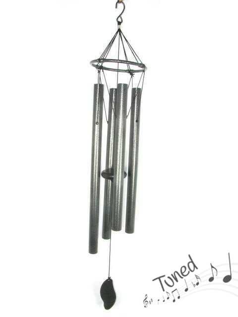 85CM SILVER CLASSIC TUNED 4 TUBES WIND CHIME "NATURES MELODY"