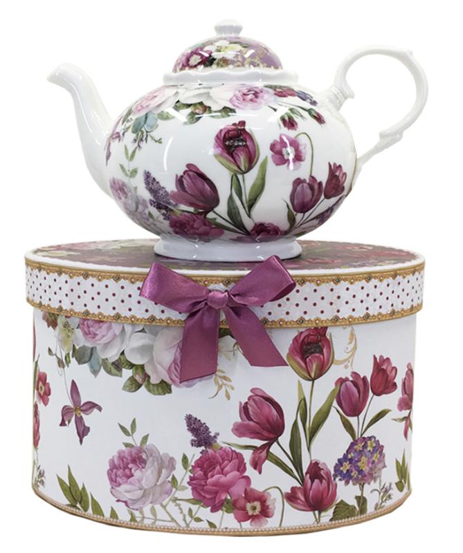 Red Tulip Teapot - Gift Boxed