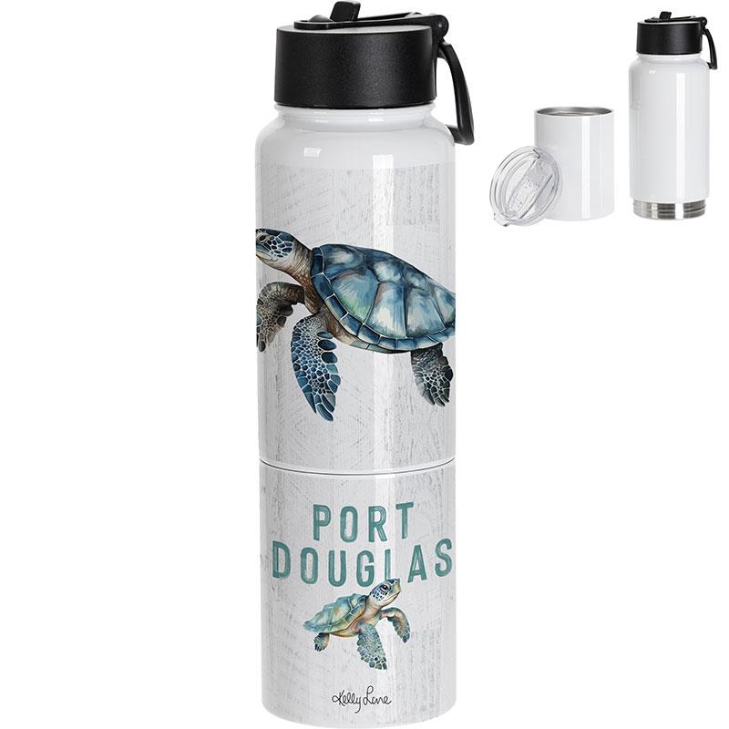 3 in 1 500ml Stainless Steel Tumbler Mug with Turtle Design