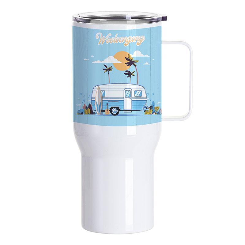 650ml Stainless Steel Travel Tumbler with Van Design