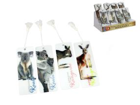 15cm 3D Bookmark with Kangaroo & Koala Design 4 Asstd (80=Free Display)