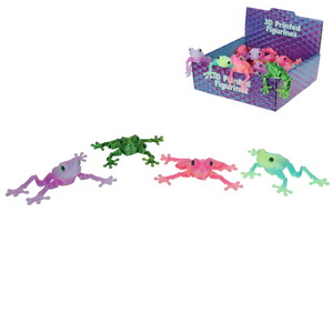 14cm 3D Printed Frog with Articulated Legs 2 Asstd (24=Free Display)