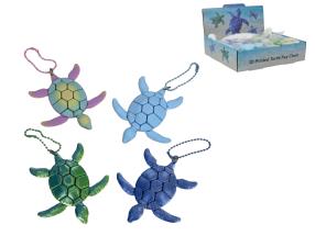 8cm 3D Printed Turtle with Key Chain 4 Asstd (36=Free Display)
