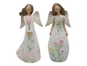 16cm Angel with Floral Dress 2 Asstd