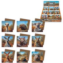 10x10cm Coaster with Australiana Design 9 Asstd (36=Free Display)