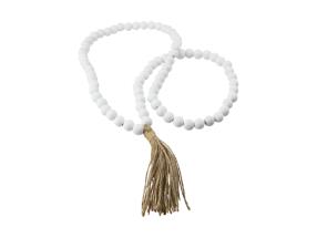 68cm White Beads Decor Hanger