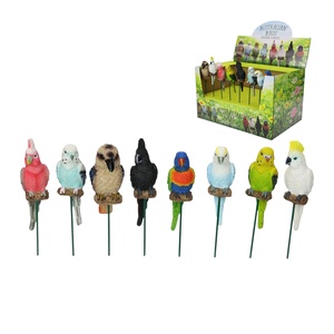 20cm Bird Garden Stake 8 Asstd (32=Free Display)