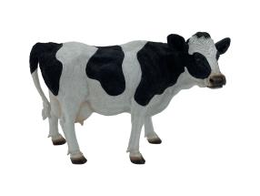 36cm Standing Black & White Cow
