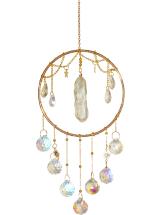 43cm Round Suncatcher Crystal Quartz