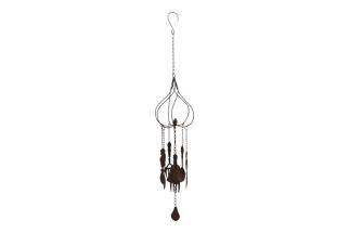80cm Cast Iron Bell Wind Chime with Kitchen Cutlery Design
