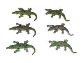 12cm Marble Crocodile 6 Asstd Bulk Packing (24=Divider Perforated Box)