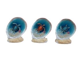 8cm Turtle in Shell on Base 3 Asstd Bulk Packing (16=Divider Box)