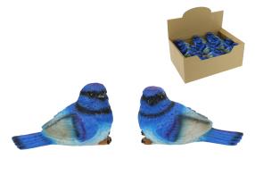 10cm Fairy Wren Bird Paperweight 2 Asstd Bulk Packing (24=Divider Box)