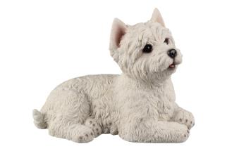 26x19cm Laying Westy Terrier