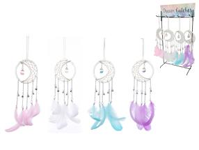 8cm Moon Dream Catcher with Wishing Ball 4 Asstd (24=Free Display)