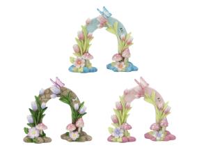 11cm Fairy Garden Arch with Butterfly & Flower Design 3 Asstd