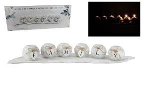 67cm MDF Family Candle Holder on Tray