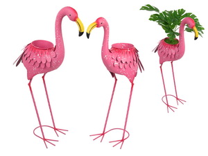 85/74cm Pink Flamingo Potted Pair 2 Asstd