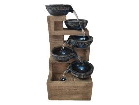 39cm Cascading Bowls Fountain with Light