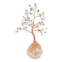 21cm Green Adventurine Gemstone Tree on Crystal Base