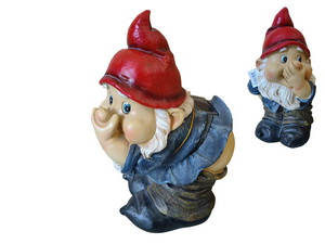 25cm Motion Activated Farting Gnome (Solar Powered)