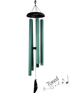 130cm Classic 5 Tube Green Tuned Wind Chime "Natures Melody"