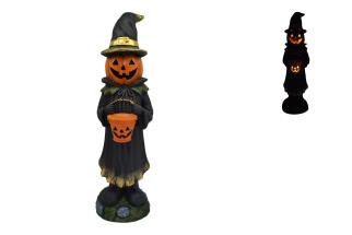 83cm Jack O'Lantern with Solar Light  Up Head & Bucket