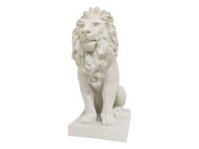41cm Cream Lion on Base