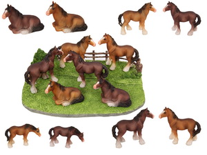 10cm Horse on Stand 8 Asstd (32=Free Display)