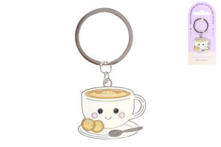 Kawaii Latte Keyring on Hangsell Header Card