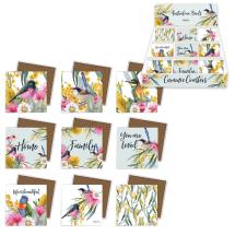 10cm Coaster with Australian Bird Design by Kelly Lane 9 Asstd (72=Free Display)