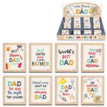 6x8cm Magnet with Fathers Day Design by Kelly Lane 8 Asstd (48=Free Display)
