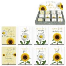 6x8cm Magnet with Sunflower and Daisy Design by Kelly Lane (48=Free Display) 8 Asstd