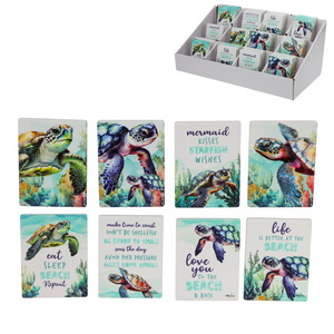 6x8cm Magnet with Swimming Turtle Design by Kelly Lane 8 Asstd in Display (48=Free Display)