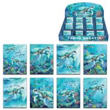 6x8cm Magnet with Sea Turtle Design by Kelly Lane 8 Asstd (48=Free Display)