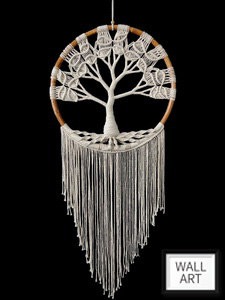 55cm Macrame Tree of Life Wall Art