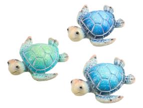 7cm Cute Marble Turtle Magnet 3 Asstd